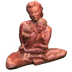 "Madre e figli", rappresentazione di famiglia nera dell'epoca WPA