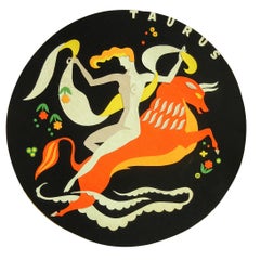 "Europa and the Bull/Taurus, " Art Deco Masterpiece by Szoeke