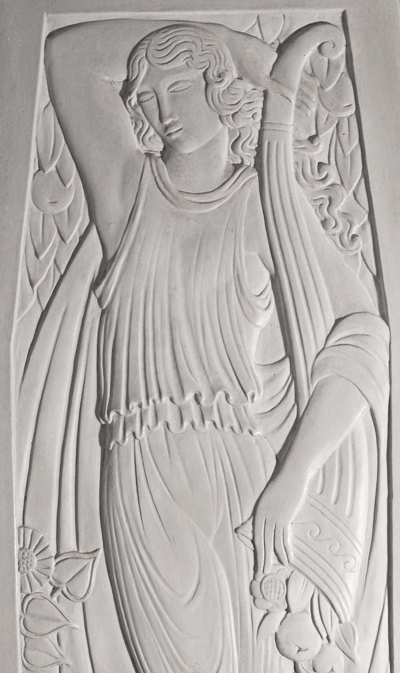 Superb and important examples of high style Art Deco, this set of three plaster maquettes was created for the bronze elevator doors at the landmark Waldorf Astoria Hotel on Park Avenue in New York City. Dating from 1931, and exhibiting a lovely