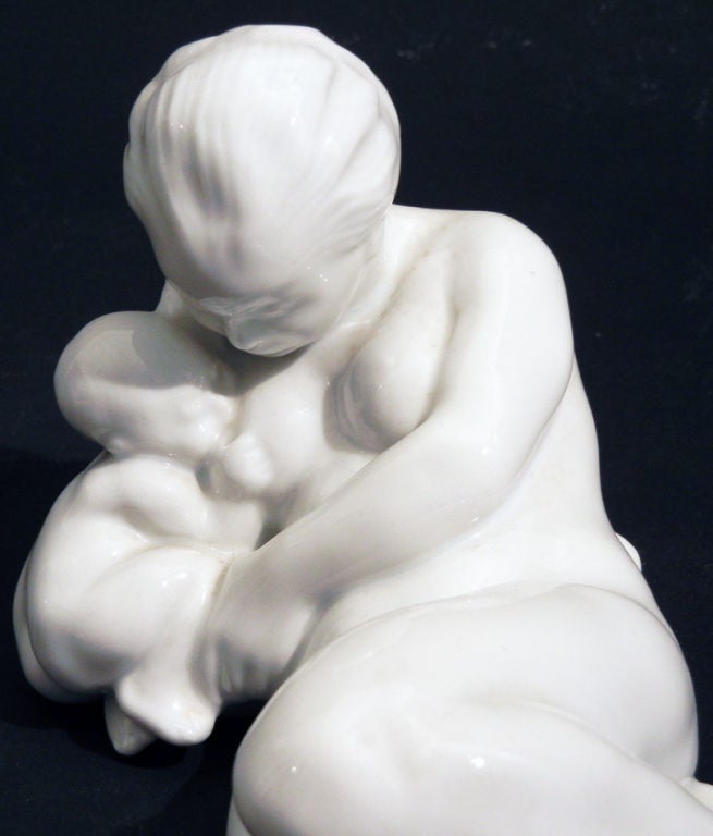 20ième siècle « Mère et enfant » de Kai Nielsen pour Bing & Grondahl en vente