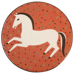 "Galloping Horse" Art Deco Plaque by Waylande Gregory, 1940s 2