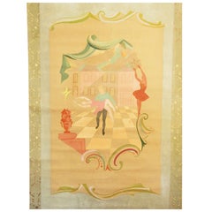 Bemalter Hintergrund mit Ballettthema für das Residenztheater