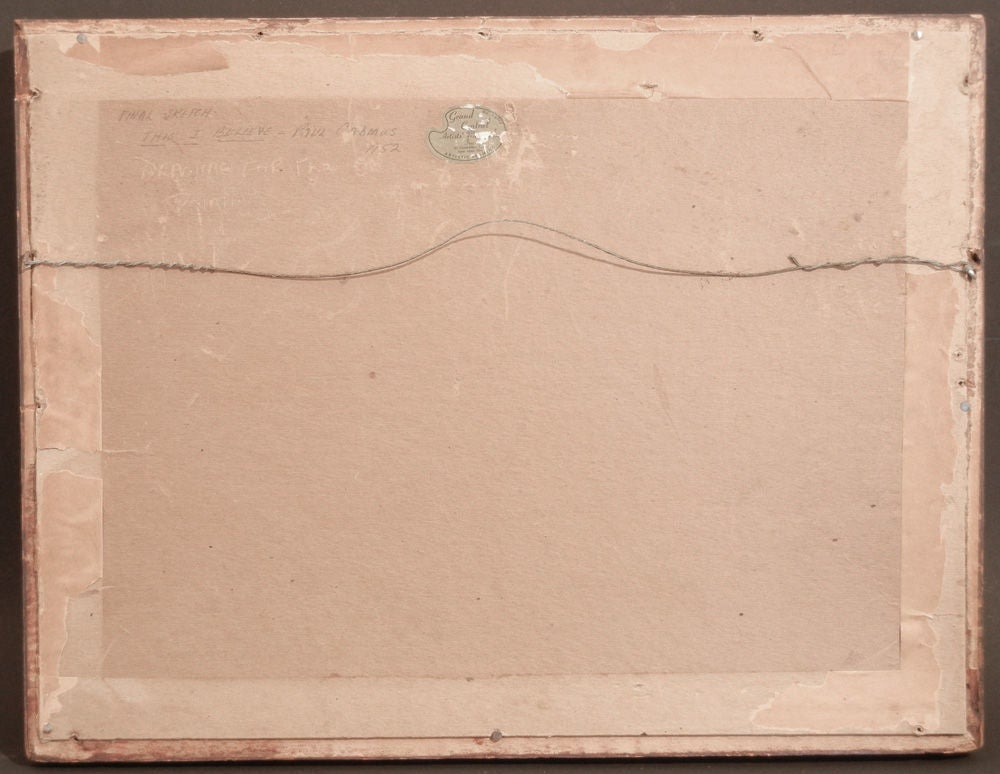 Important Drawing For What I Believe By Paul Cadmus At 1stDibs