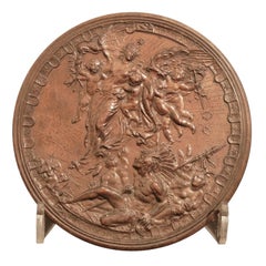 "Momento dell'Esposizione Universale del 1893", rilievo in bronzo con motivo indiano americano