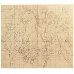 "Frolic on Horseback", studio murale con nudi di Kenneth MacIntire