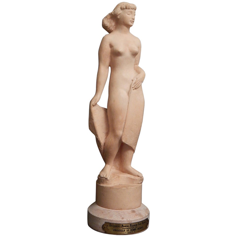 "Designers Fair Award, 1947, " Art Deco Sculpture for Henri Bendel For Sale