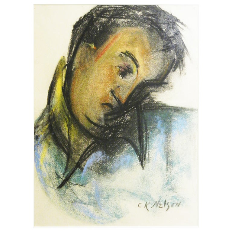 "Portrait of Glidden Parker, " by Katherine Nelson, 1940s For Sale