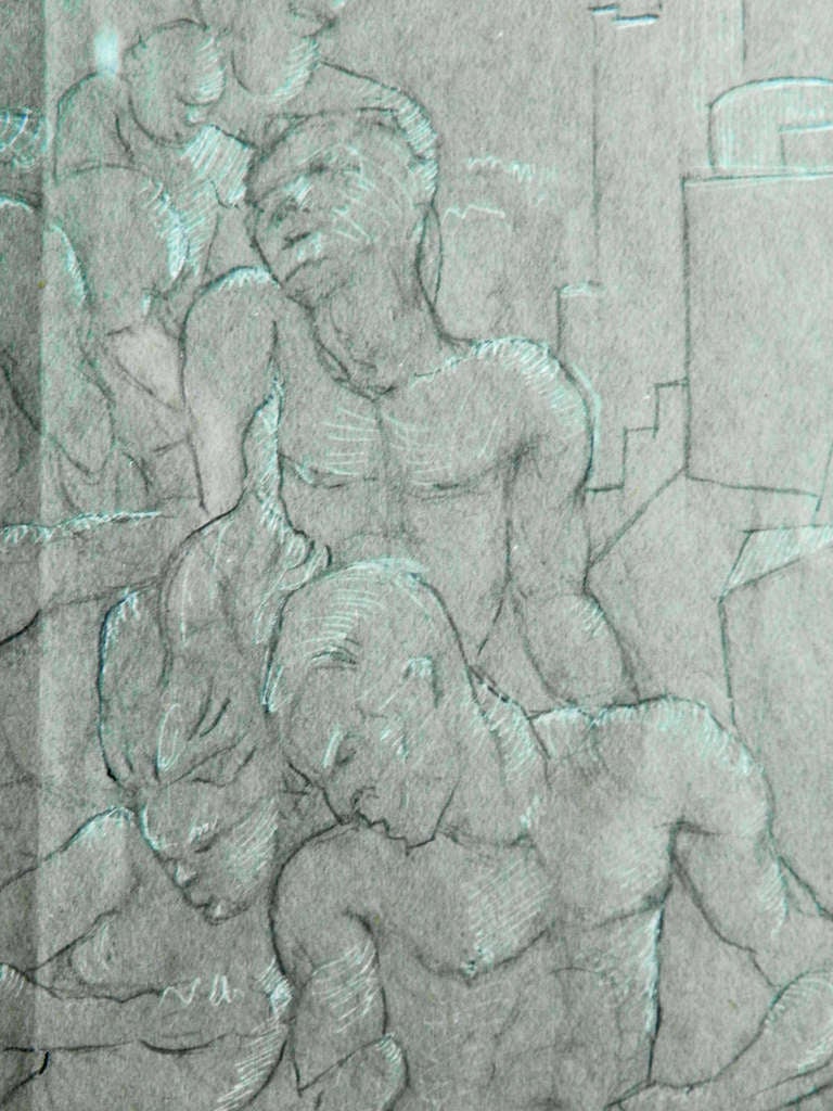 Americano Scalare la città, disegno Art Deco del 1930 di Neumark in vendita