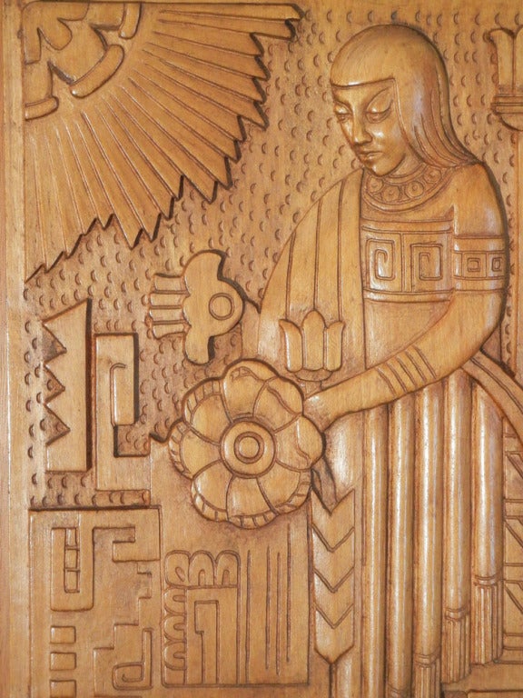 art deco aztec