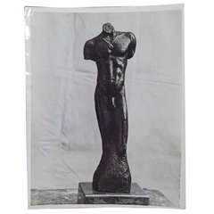 "African Torso, " Important Photograph of Rare Barthé Sculpture