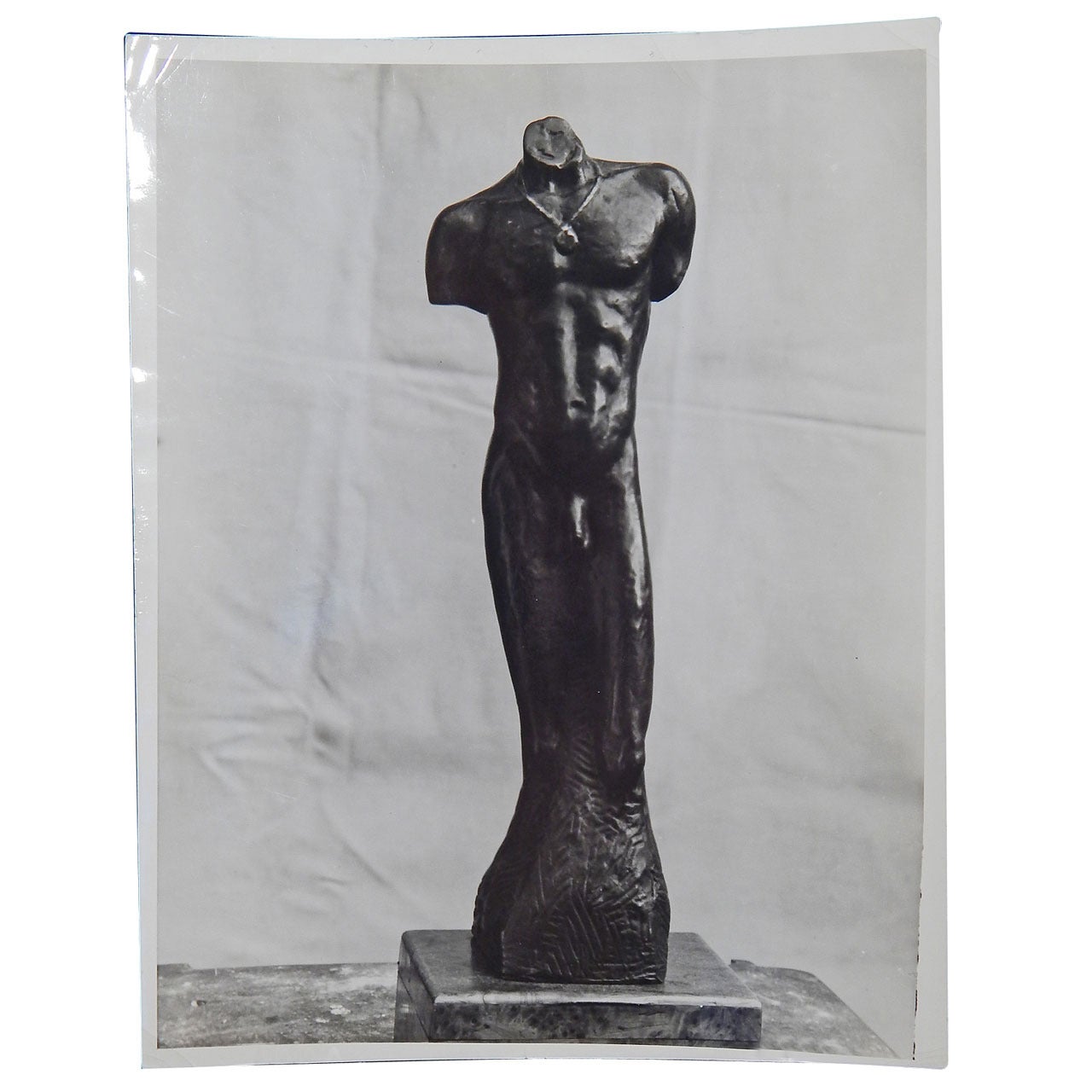 "African Torso, " Important Photograph of Rare Barthé Sculpture For Sale