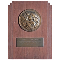 Goodyear Trophy Race Plaque, National Air Races, 1948, with Chambellan Medal