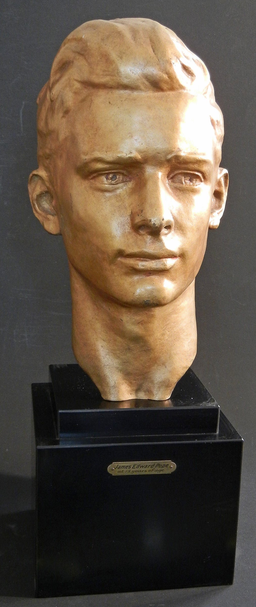 "James Edward Pope, " Very Fine Gilded Bronze Bust by Montana