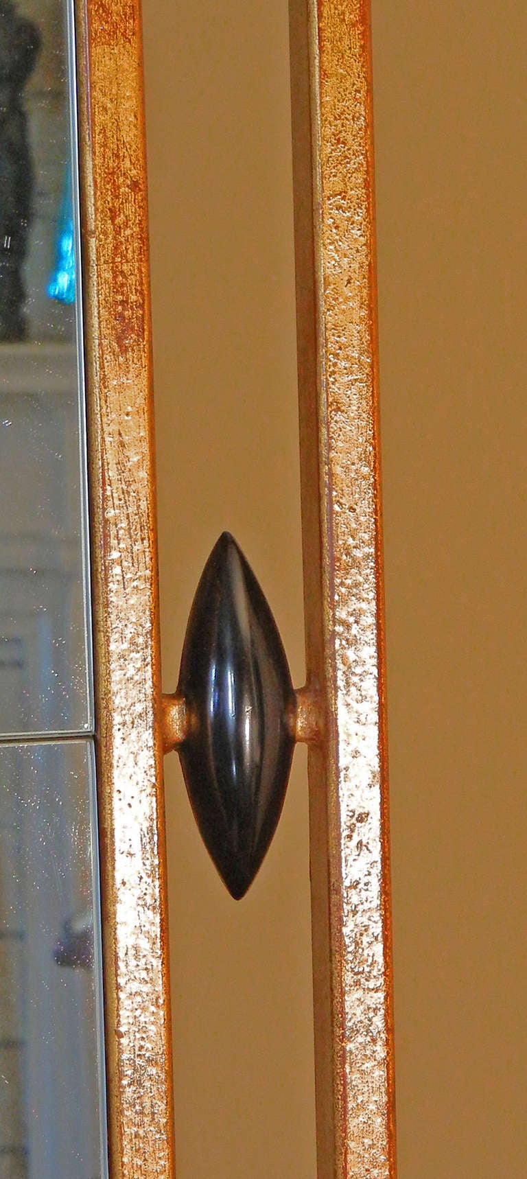 "Profondeur, " Four-Panel Mirrored Screen by Christopher Guy, Mint