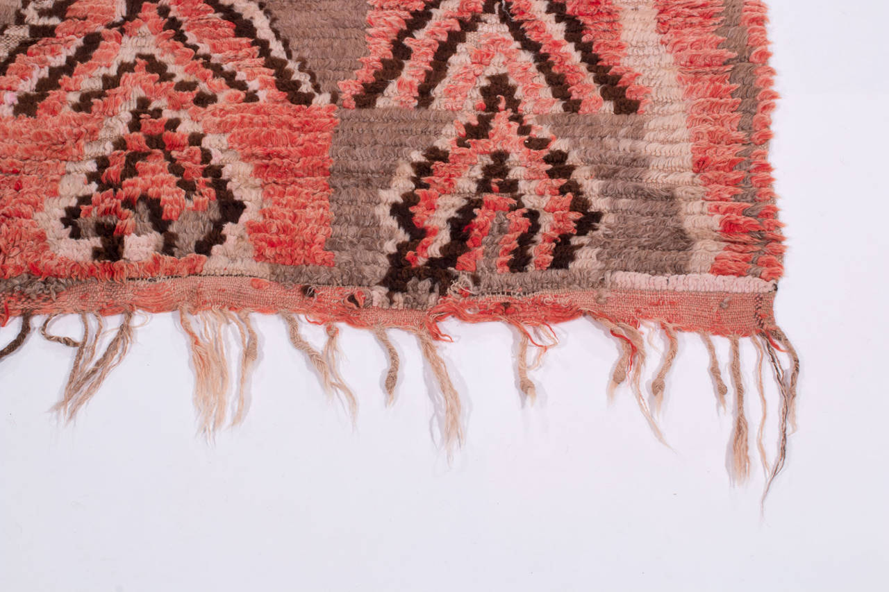 pink berber rug