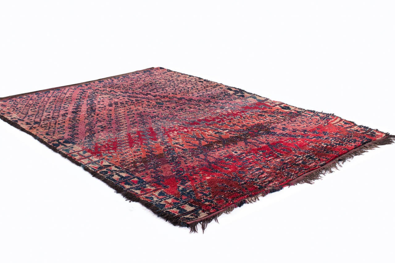 Modern Vintage Moroccan Berber Rug