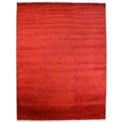 Red Silk Plush with White End Panels