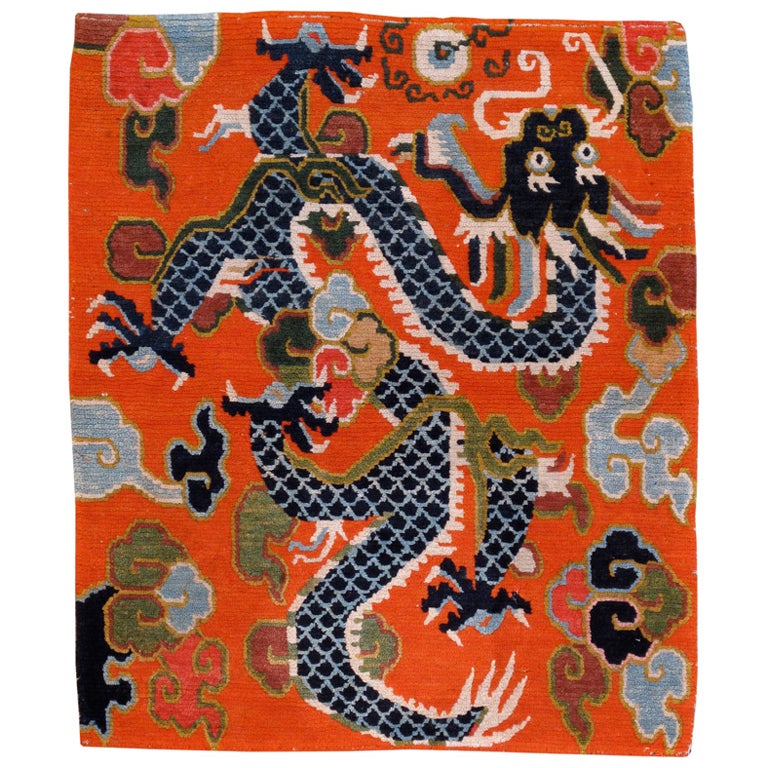 Villainous Fire Dragon Antique Tibetan