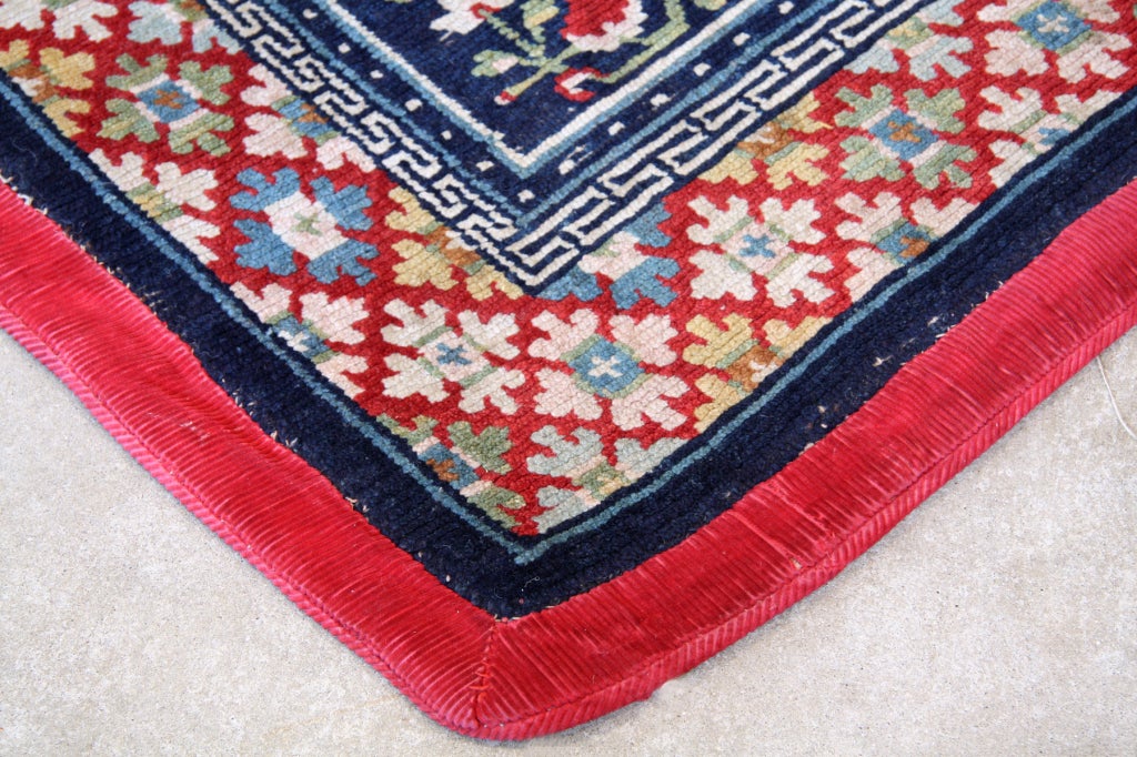 19th Century Antique Tibetan Saddle Carpet