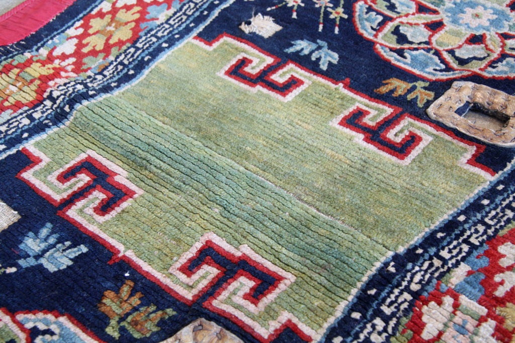 Antique Tibetan Saddle Carpet 2