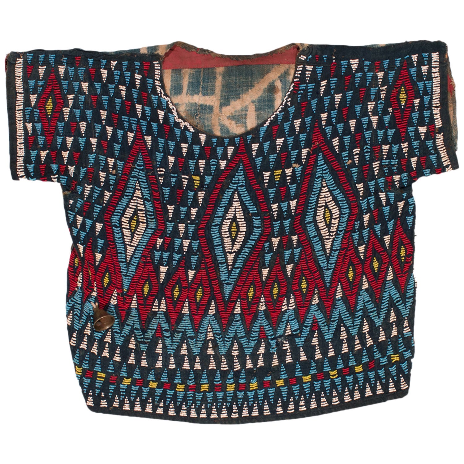 An Antique Beaded Ceremonial Dance Shirt From Cameroon, Africa