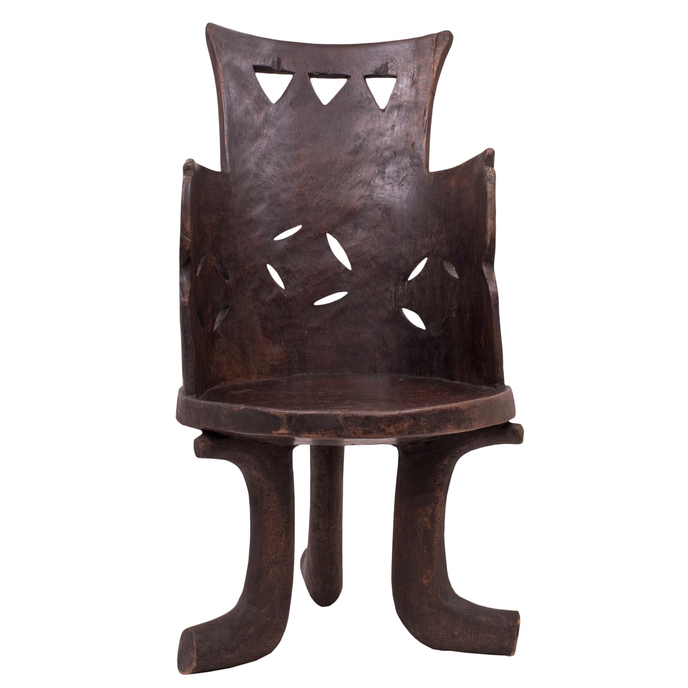 Traditional Ethiopian Wood Chair
