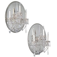 A Pair of Glass Wall Lights
