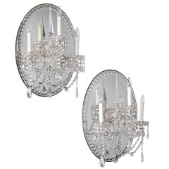 A Pair of Glass Wall Lights