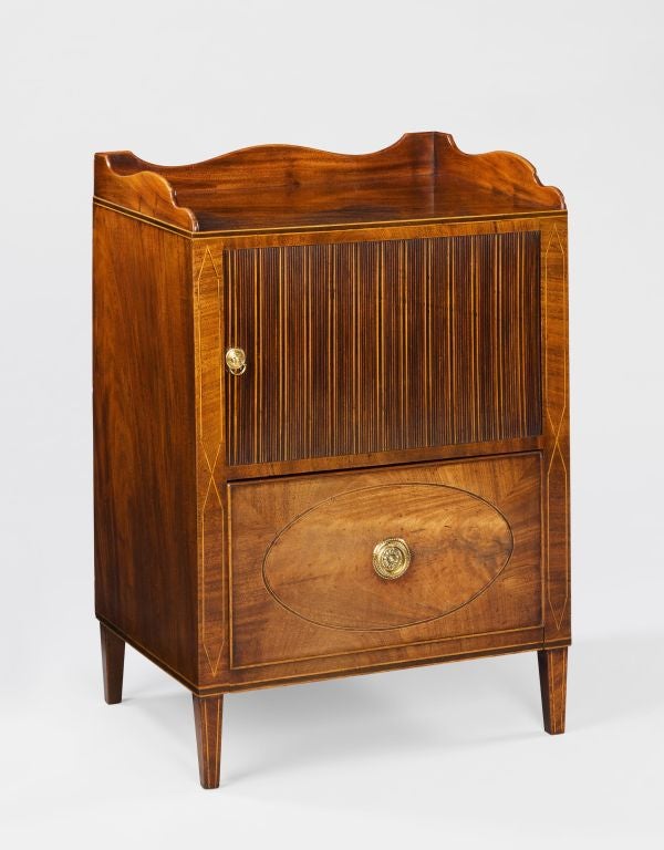 A Sheraton Mahogany Bedside Commode