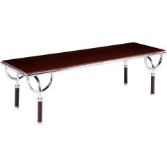 Vintage A "Tarbo" Brown Lacquer Low Table