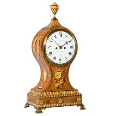 A George III Satinwood Bracket Clock