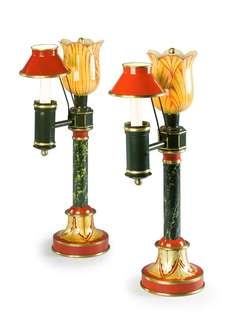 A Pair of Tulip Lamps