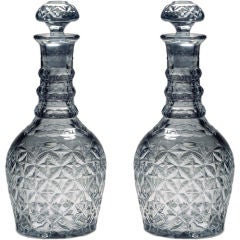 A Pair of Double Magnum Decanters