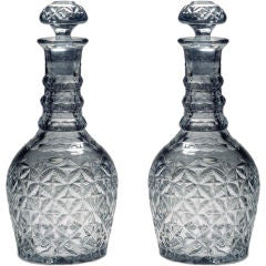 A Pair of Double Magnum Decanters