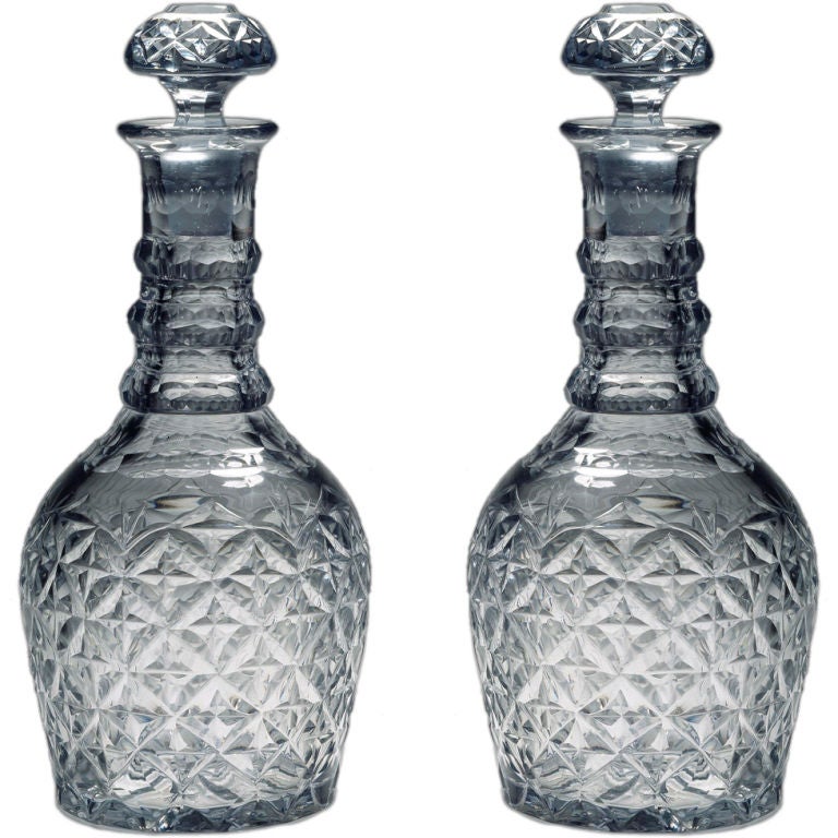 A Pair of Double Magnum Decanters