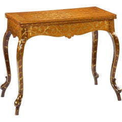 Antique A South Indian Card Table