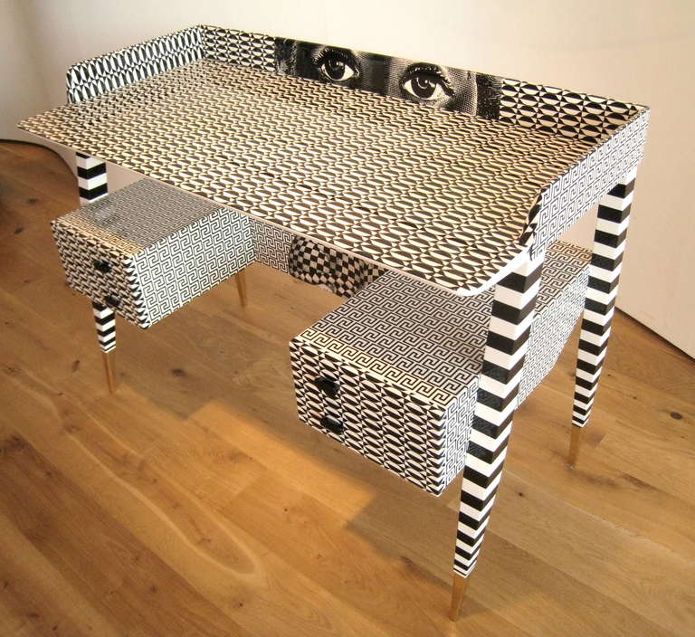 'Optique' Desk by Piero and Barnaba Fornasetti, 2009 In Excellent Condition In London, England
