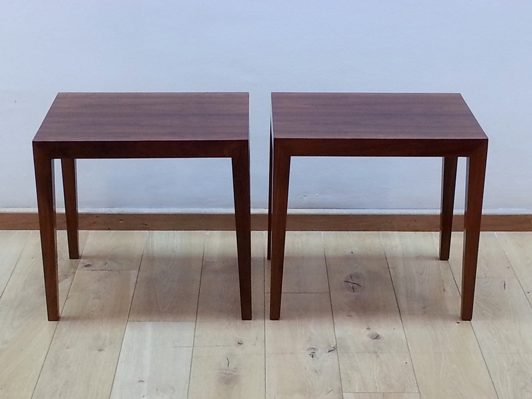 Pair of Danish Side Tables, for Haslev For Sale