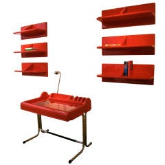 'Orix' Desk & 6 Shelves