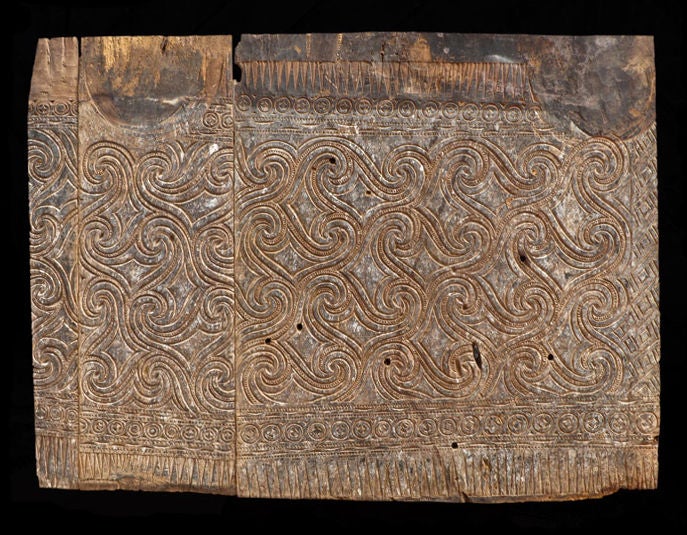 Torajan Carved Wood Architectural Panel