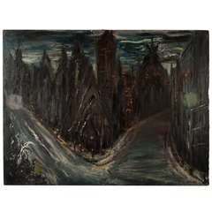 Gothic Cityscape Painting