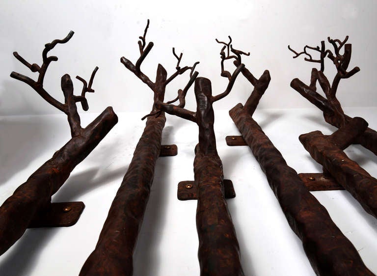Rustic Hammered Steam Pipe 'Branches' Set 1