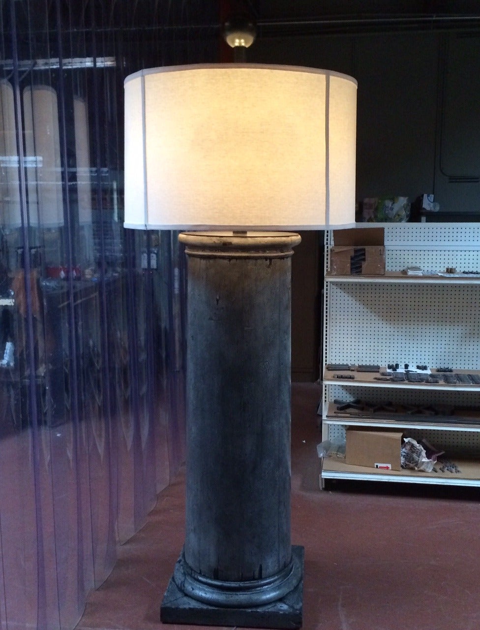 Custom Monumental Column Floor Lamps 1