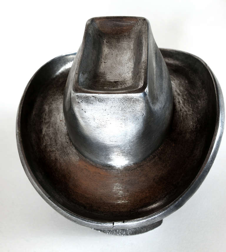 French Cast Iron Gentleman's Hat Mold