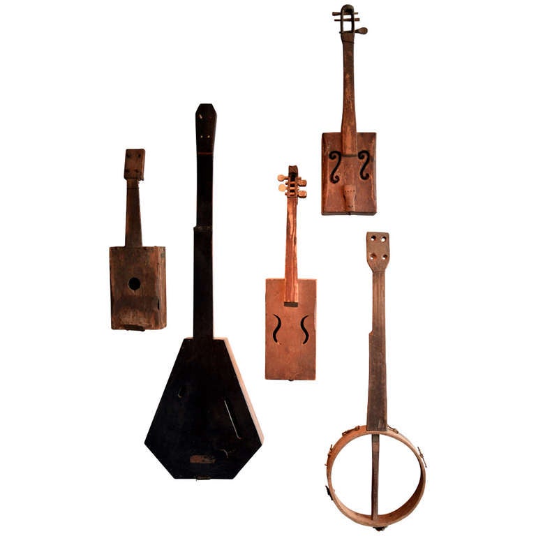 Set of Five Early Stringed Instruments at 1stdibs