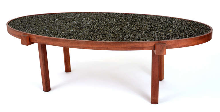 Oval Pop Bottle Top Low Table