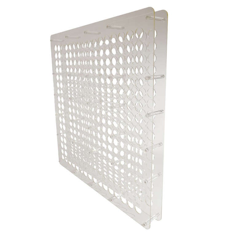 Monumental Lucite® Wine Rack/Room Divider at 1stdibs