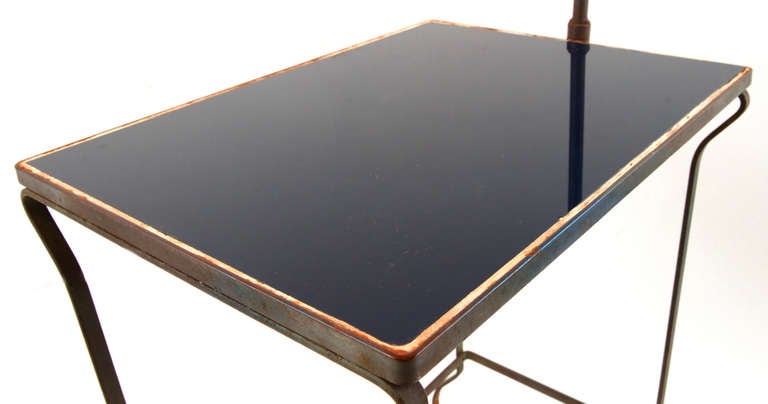 American Iron and Glass Lamp Table