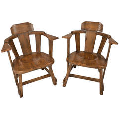 Old Hickory Company Rustic Armchairs