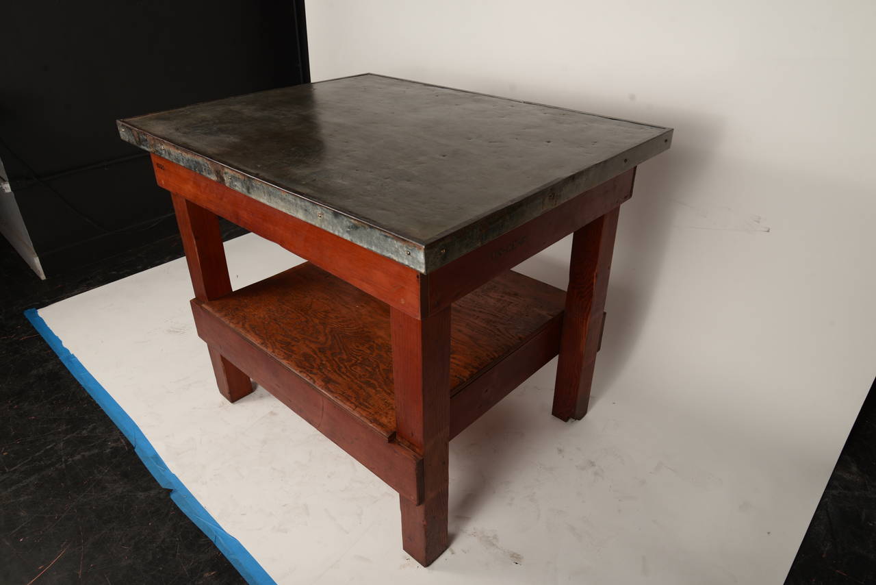 Galvanized Army Corps Cement Testing Table